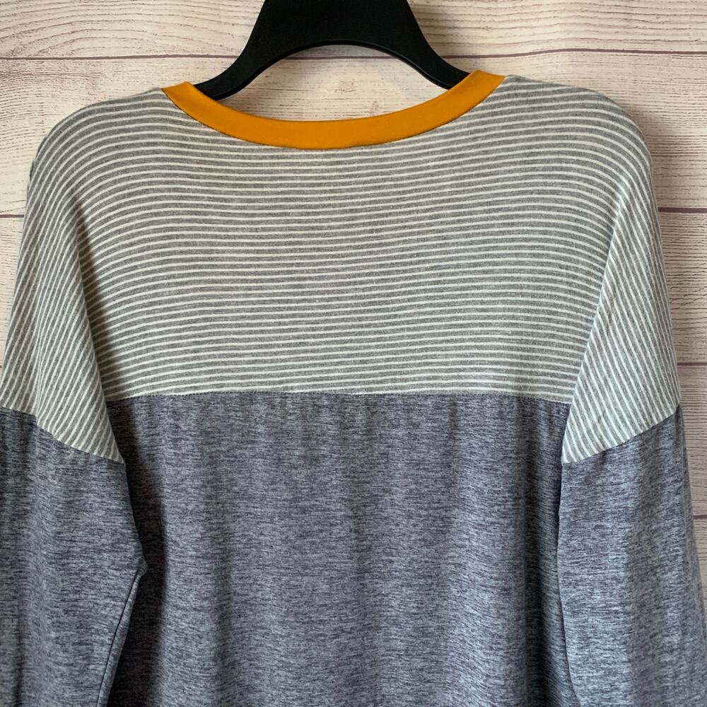 Reborn J Striped Color Block Tunic Top With Long … - image 6